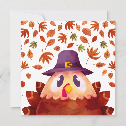 Happy Thanksgiving Feiertagskarte (Vorderseite)