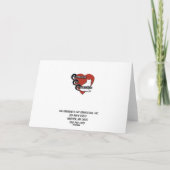 Happy Thanksgiving Feiertagskarte (Rückseite)