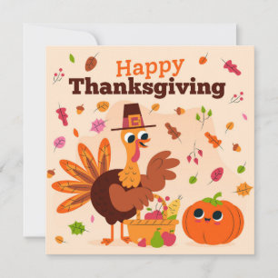 Happy Thanksgiving Feiertagskarte