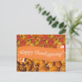 Happy Thanksgiving Feiertagspostkarte (Stehend Vorderseite)