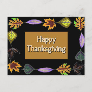 Happy Thanksgiving Feiertagspostkarte