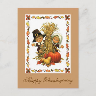 Happy Thanksgiving Feiertagspostkarte