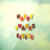 Happy Thanksgiving Fensteraufkleber (Blatt 3)