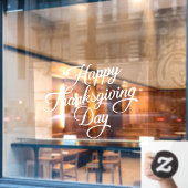 Happy Thanksgiving Fensteraufkleber (Café-Fenster)