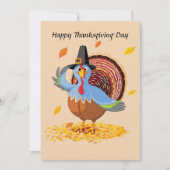 Happy Thanksgiving-Flachkarte Feiertagskarte (Vorderseite)