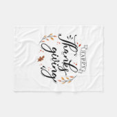 Happy Thanksgiving Fleecedecke (Vorderseite (Horizontal))