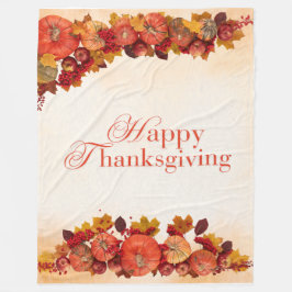 Happy Thanksgiving Fleecedecke
