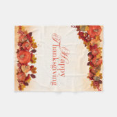 Happy Thanksgiving Fleecedecke (Vorderseite (Horizontal))