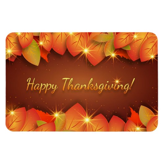 Happy Thanksgiving Flexible Magnet (Horizontal)