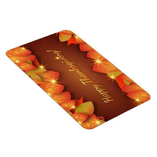 Happy Thanksgiving Flexible Magnet (Rechte Seite)