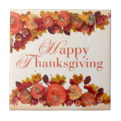 Happy Thanksgiving Fliese (Vorderseite)