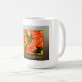 Happy Thanksgiving Floral Kaffeetasse (VorderseiteRechts)
