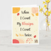 Happy Thanksgiving for a Special Person Karte (Gelbe Blume)