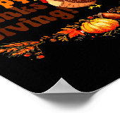Happy Thanksgiving For Turkey Day Family Dinner Me Poster (Ecke)