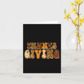 Happy Thanksgiving For Turkey Day Family Dinner Th Karte (Gelbe Blume)