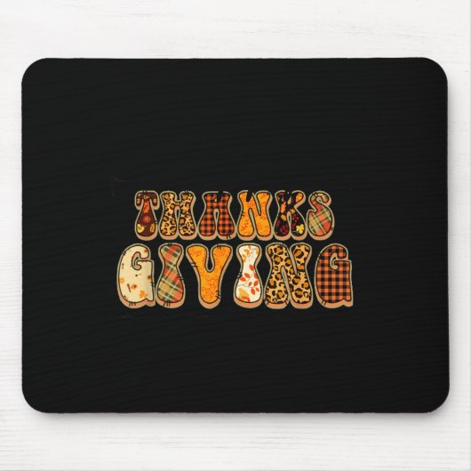 Happy Thanksgiving For Turkey Day Family Dinner Th Mousepad (Vorne)