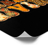 Happy Thanksgiving For Turkey Day Family Dinner Th Poster (Ecke)