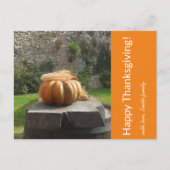 Happy Thanksgiving Foto Ankündigung Postkarte (Vorderseite)