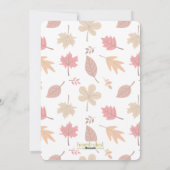 Happy Thanksgiving Foto Feiertagskarte (Rückseite)