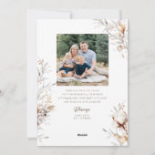 Happy Thanksgiving-Fotokarte Feiertagskarte (Rückseite)