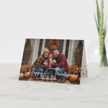 Happy Thanksgiving| Fotokarte für Erntedank