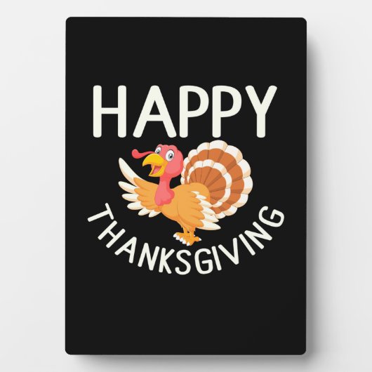 Happy Thanksgiving Fotoplatte (Vorderseite)
