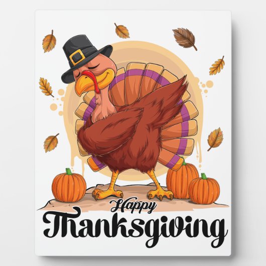 Happy Thanksgiving Fotoplatte (Vorderseite)