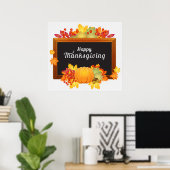 Happy Thanksgiving Frame Poster (Heimbüro)