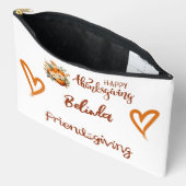 Happy Thanksgiving, Friendsgiving Monogram | Zubehörtasche (Offen)