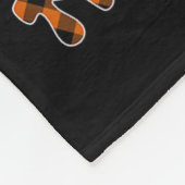 Happy Thanksgiving Frog Kostüm Türkei Herbstlaub Fleecedecke (Ecke)