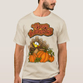 Happy Thanksgiving Funny T - Shirt (Vorderseite)