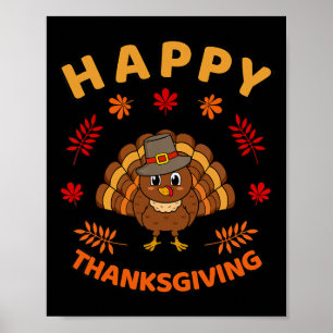 Happy Thanksgiving Funny Türkei Familie Männer Fra Poster