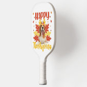 Happy Thanksgiving Funny Turkey Beagle Lover Pickleball Schläger (Links)