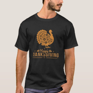 Happy Thanksgiving Funny Turkey Day Erntedank T T-Shirt