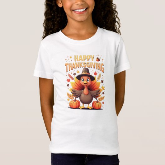 Happy Thanksgiving Funny Turkey Family Dinner Gift T-Shirt (Vorderseite)