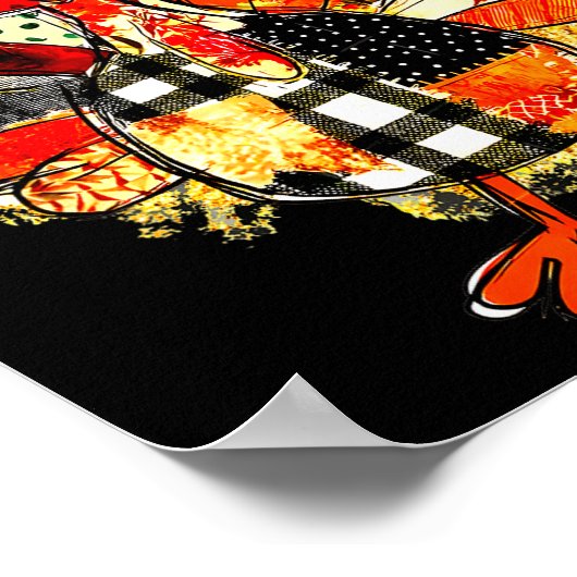 Happy Thanksgiving Funny Turkey Family Dinner Than Poster (Ecke)