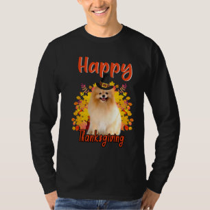 Happy Thanksgiving Funny Turkey Spitz Lover T-Shirt