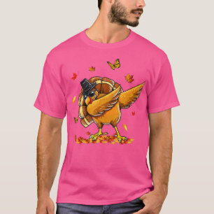 Happy Thanksgiving Funny Turkey trägt Sonnenbrille T-Shirt