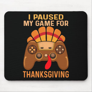 Happy Thanksgiving Gaming Fall Türkei Gamer Boys K Mousepad