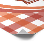 Happy Thanksgiving Gefühl gesegnet Retro-Zeichen Poster (Ecke)