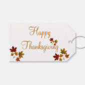 Happy Thanksgiving Geschenkanhänger (Vorderseite (Horizontal))