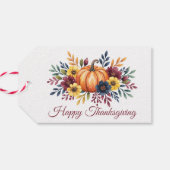 Happy Thanksgiving Geschenkanhänger (Rückseite Horizontal)