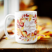 Happy Thanksgiving-Geschenke Aquarellkranz Kaffeetasse