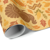Happy Thanksgiving Geschenkpapier (Rolleneckpunkt)