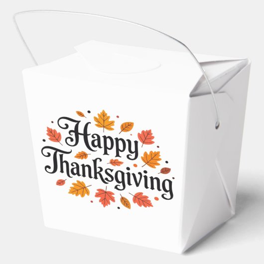 Happy Thanksgiving Geschenkschachtel (Rückseite)
