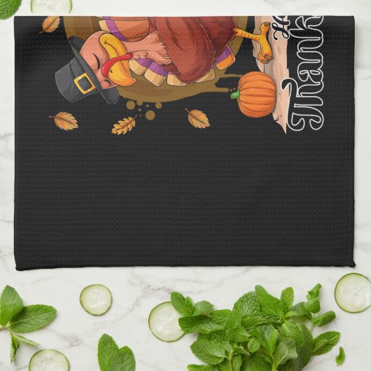 Happy Thanksgiving Geschirrtuch (Gefaltet)