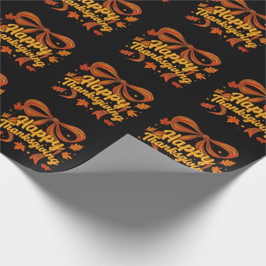 Happy Thanksgiving gift Geschenkpapier (Ecke)