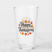 Happy Thanksgiving Glas (Rückseite)