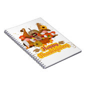 Happy Thanksgiving Gnome Notizblock (Rechte Seite)