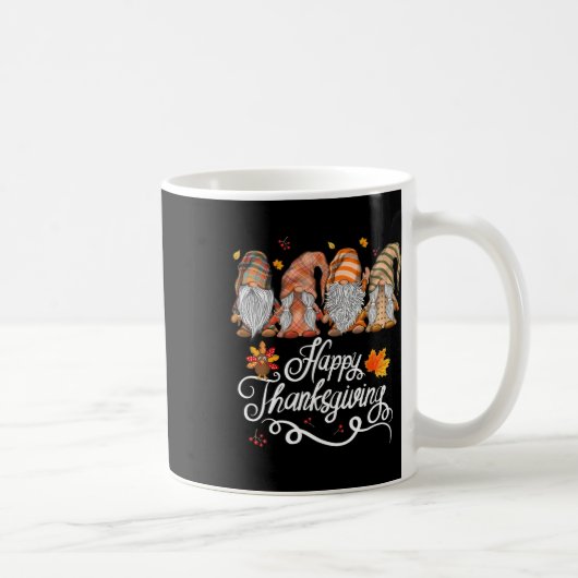 Happy Thanksgiving Gnomes Kaffeetasse (Rechts)
